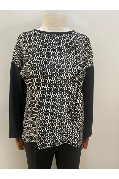 Blubelle Viscose Imperial Chain Patterned Blouse