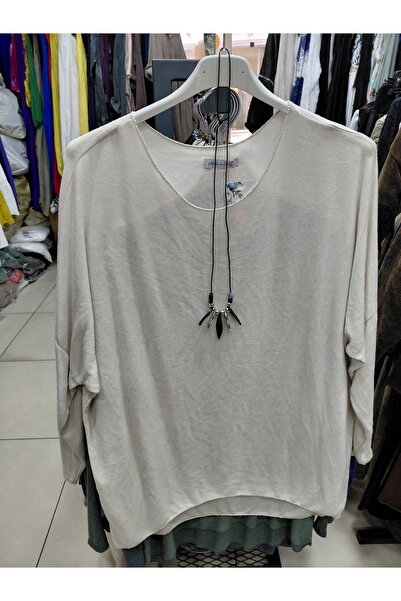 Tuana Otantik Knitwear Basic Tunic with Necklace