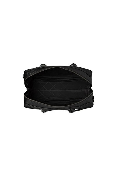 The Chesterfield Brand Unisex travel bag, The Chesterfield Brand, made of nylon and leather, Tornio, Black