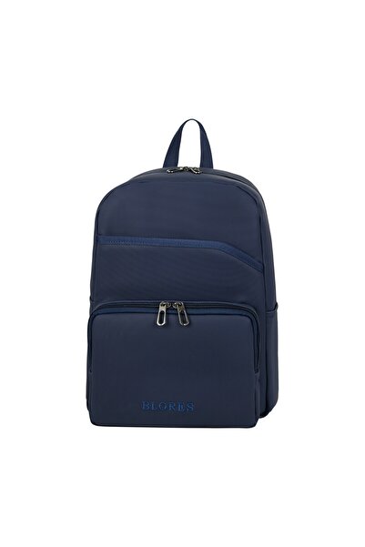 ZS DEMİR Artificial Leather Stylish Design Backpack with Laptop Compartment Blue