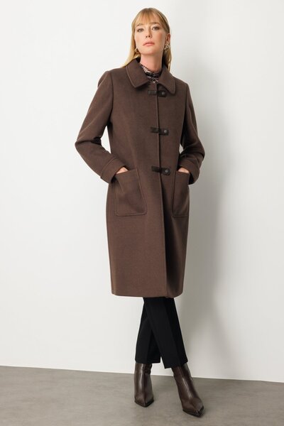 Ekol Deri Çıtçıtlı Torba Cepli Kaban