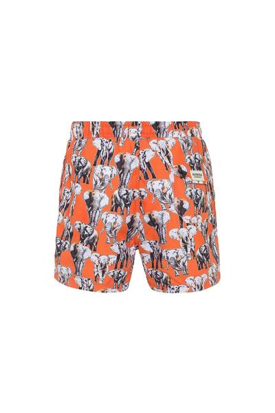 ROUTEFIELD شورت سباحة رجالي من RFVINCE23 باللون البرتقالي