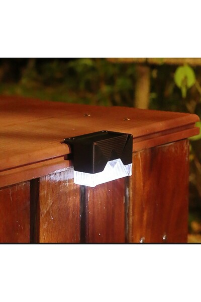 OEM Lampă solară LED de perete pentru trepte IP65 Alb rece Negru