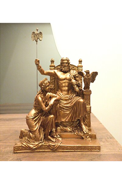 Antioch Art And Design Tasarım Zeus ve Hera Biblo Heykel Ev Dekor Dekoratif H...