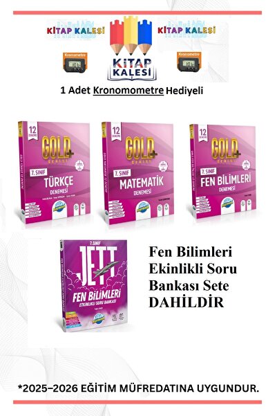 Ünlüler Karması Yayınları 7. SINIF TÜRKÇE MATEMATİK FEN BİLİMLERİ GOLD BRANŞ ...