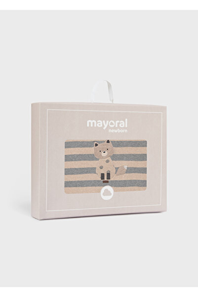 MAYORAL Striped Blanket - Brown