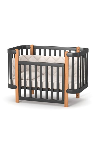 Marvis Maia baby/children wooden crib - Antracite/