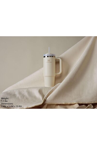 Generic Stanley Stainless Steel Vacuum Insulated Tumbler with Lid and Straw for Water, Iced Tea 40 OZ