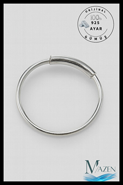 MAZEN Gerçek 925 Ayar Gümüş İçe Geçmeli Halka Hızma | Unisex Burun Piercing
