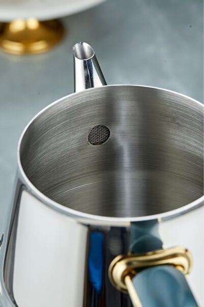 Cooker Everest Stainless Steel Induction Base Jumbo Size Teapot Set with Strainer XXL