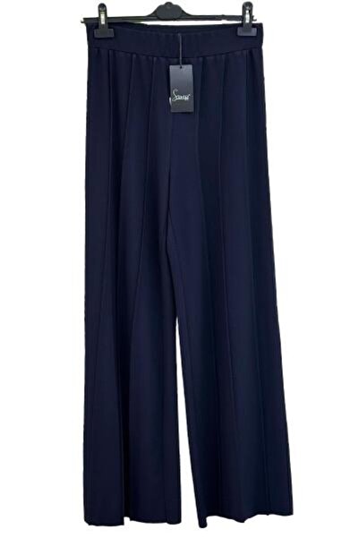 Eskişehir Mağazacılık 5612 Sentez Li̇ora Wide-Leg Knitted Pants