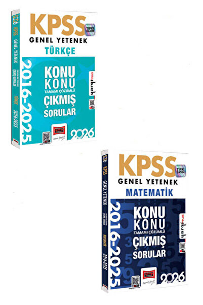 Yargı Yayınları 2026 KPSS Genel Yetenek Türkçe-Matematik 10 Yıl Konu Konu Çık...
