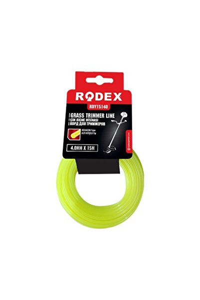 Rodex Fir De Tuns Iarba Galben Hexagon 4.0Mm X 15M Cu Suport Hartie, RDY15140...
