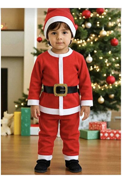 Lider MAGNESİA زي سانتا كلوز للأولاد مع قبعة وحزام