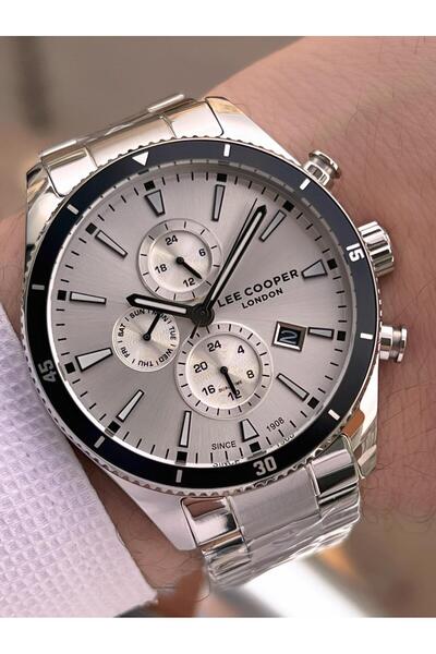 Lee Cooper Italian Design Bracelet Gift 2 Years Warranty 5 Atm Men's Wristwatch Elc.08326.330