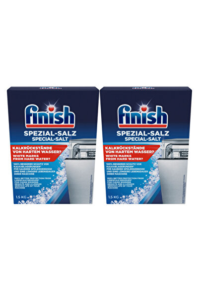 Finish Set 2x Special salt for dishwasher, 1.5 kg