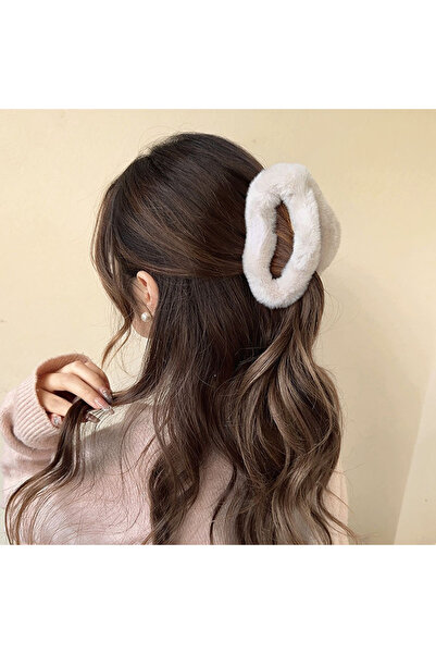 GÜLPEŞE Dimensiune mare Xxl Oval Plush Cataramă Brown Trend-3004