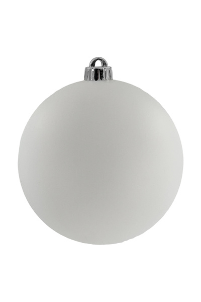 Christmas Magic زينة بيضاء مطفية 15 سم، قطعة واحدة/صندوق من البولي فينيل كلوريد