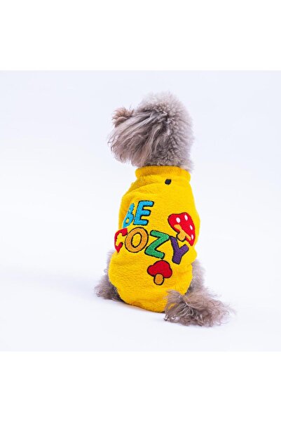 Pawstar Yellow Porto Cozy Urban Moods Plush Dog Outfit Cat Outfit Dog Sweati