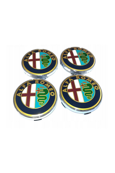 Alfa Romeo Set de 4 capace centrale pentru jante din aliaj de 60 mm