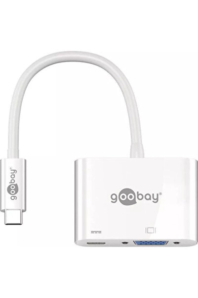 OEM Multiport adapter USB Type C to USB Type C +VGA white Goobay