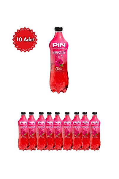Pin Hibiscus Aromalı Soğuk Çay 1 LT x 10 Adet – Ferahlatıcı Bitki ve Meyve Ar...