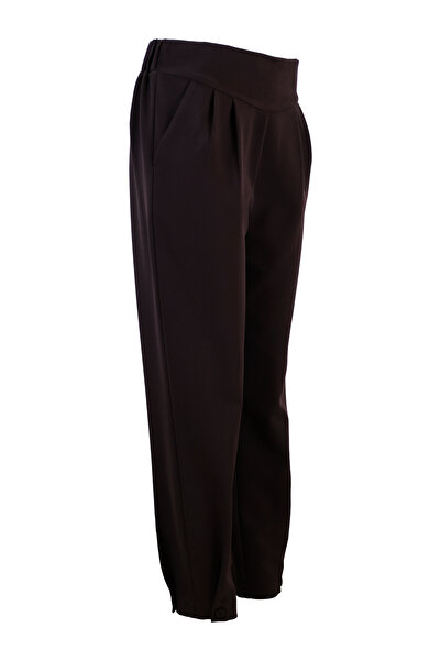 Eskişehir Mağazacılık 5574 Sentez Victoria Pants with Button Detail on the Leg