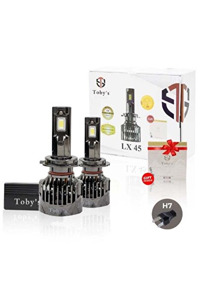 TOBYS LX45 قطعتين من مصابيح LED للسيارات بقوة 45 وات و4500 لومن و6500 كلفن