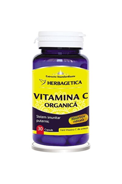 herbagetica Supliment Alimentar Vitamine C Organica Herbagetica, 30 capsule