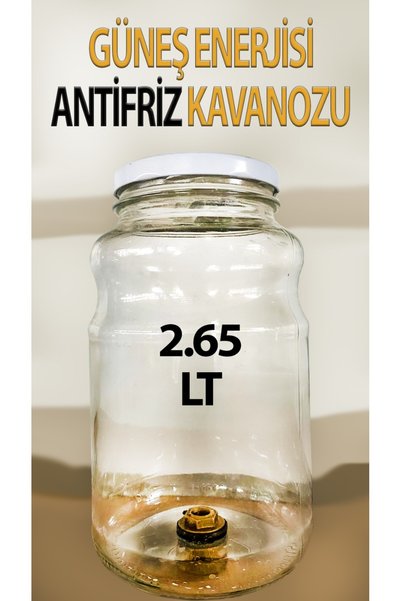 Trendhouse Güneş Enerjisi Antifriz Kavanozu Cam Kavanoz 2,65 Litre