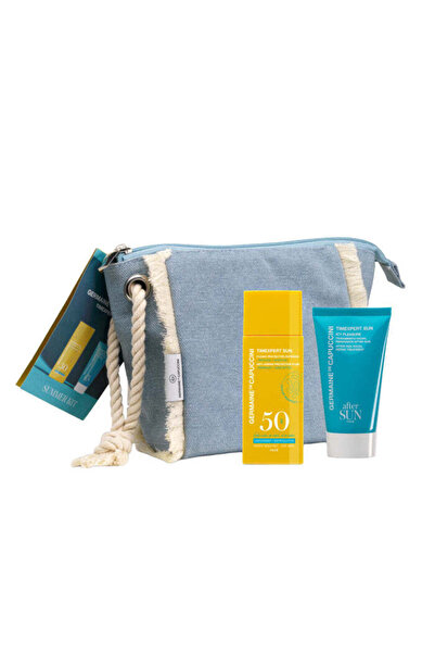 Germaine de Capuccini Timexpert Sun SPF50+ & Icy Pleasure After-Sun Facial Repair 50ml Summer Kit -