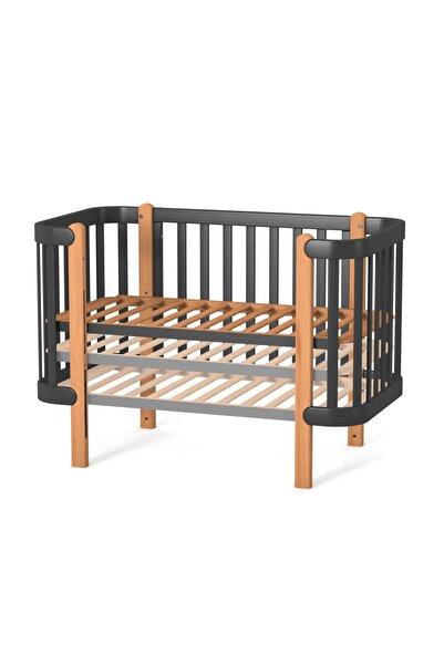 Marvis Maia baby/children wooden crib - Antracite/