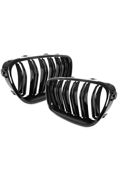 Autowag Grile radiator Set de 2 pentru BMW F10/F11 (2010-2017), Negru Lucios