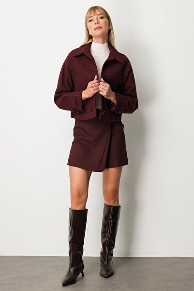 Ekol Crop Coat with Bag Pocket