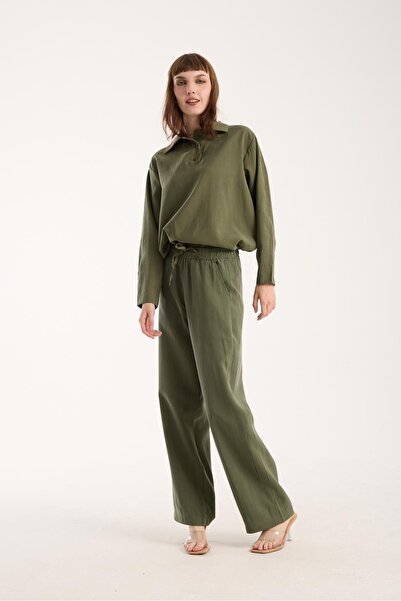 Store Silky Softness Modal Fabric Relaxed Fit Long Shirt + Pants Set (2 Pieces)