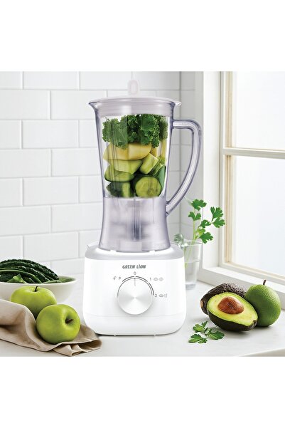 Green Lion Jet Blend Blender, 1.0L, 4-Leaf Blade, 16-19k RPM, 650W Peak – White