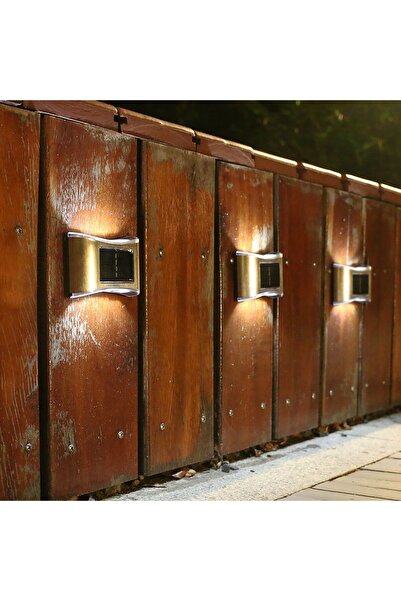 Flippy Ηλιακό φωτιστικό τοίχου LED, Flippy, 6 LED, IP65, ABS/PC, Τοίχος/Σκαλοπάτια/Βεράντα, 1.2V, 600mAh, Ζεστό Λευκό, Γκρι