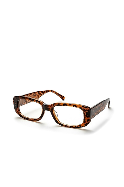 Chunky Frame Predatory Leopard Frame Women's Glasses with Blue Block Blue Light Filter