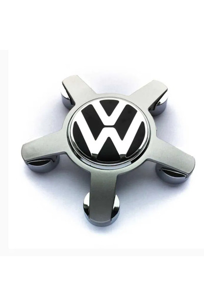 Honda Set of 4 60 mm alloy wheel caps (black/silver)