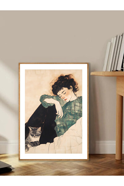 Tuba Decor Tablo dintr-o singură bucată cu rame din lemn pentru sufragerie, s...