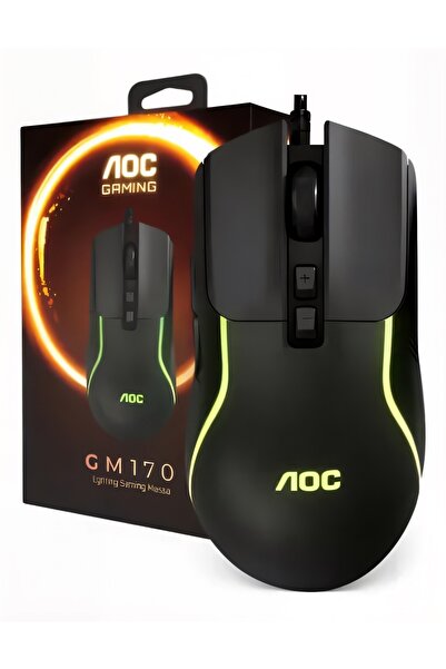Aoc Gaming Mouse Oyuncu Mouse – 7200 DPI, 7 Renk Arka Işık, 80 g Ultra Hafif, Tak-Çalıştır