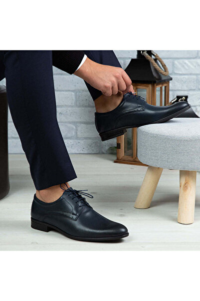 Demalis Pantofi eleganți bărbați din piele naturală 390 Blue