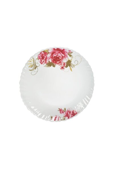 ABS Set de 6 farfurii pentru friptură 21 cm, model Rose, opal