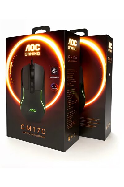 Aoc Gaming Mouse Oyuncu Mouse – 7200 DPI, 7 Renk Arka Işık, 80 g Ultra Hafif, Tak-Çalıştır