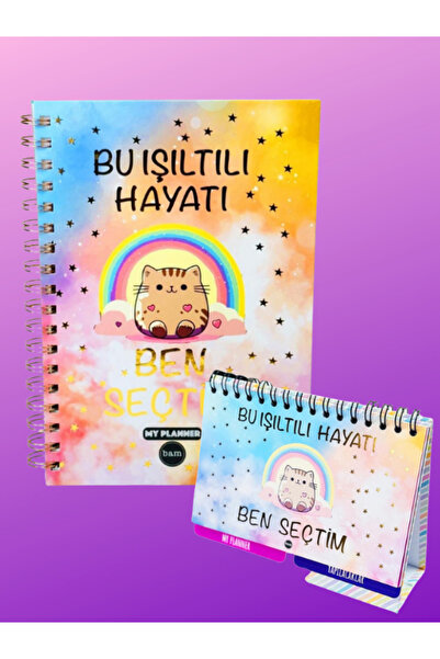 Dörtel Tedarik Bu Işıltılı Hayatı Ben Seçtim Tasarımlı Kırtasiye Seti Masaüst...