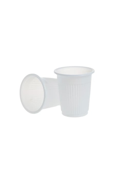 ABS Set de pahare de unică folosință din PP Safir, albe, 100 ml, Ø57 mm, h62 ...