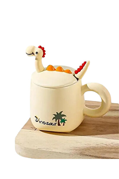 Dörtel Tedarik Ceramic Mug with Dinosaur Figure 1937