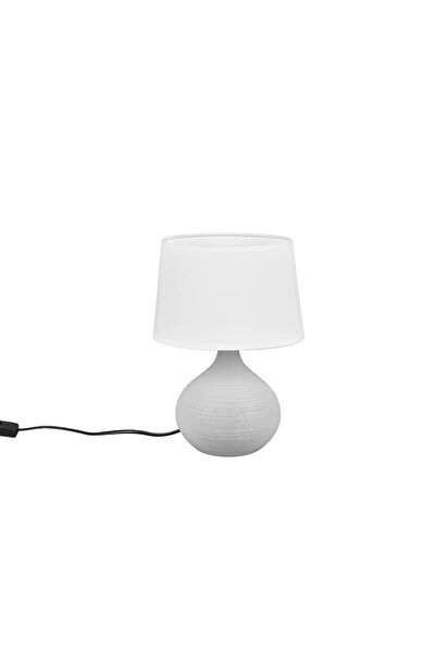 Trio MARTIN table lamp, white/cappuccino, E14 socket -