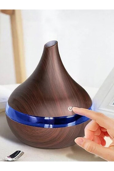 OEM Ultrasonic Humidifier with Aromatherapy & RGB LED AeroMist AO-50113 – 300ml, Brown