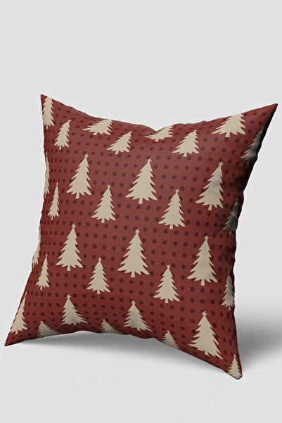 EsnafAli غطاء عيد الميلاد بنمط شجرة الصنوبر البيج ذو طابع عيد الميلاد